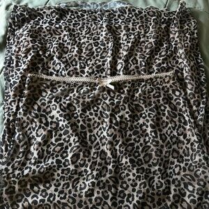 Derek Leopard Print Long Skirt